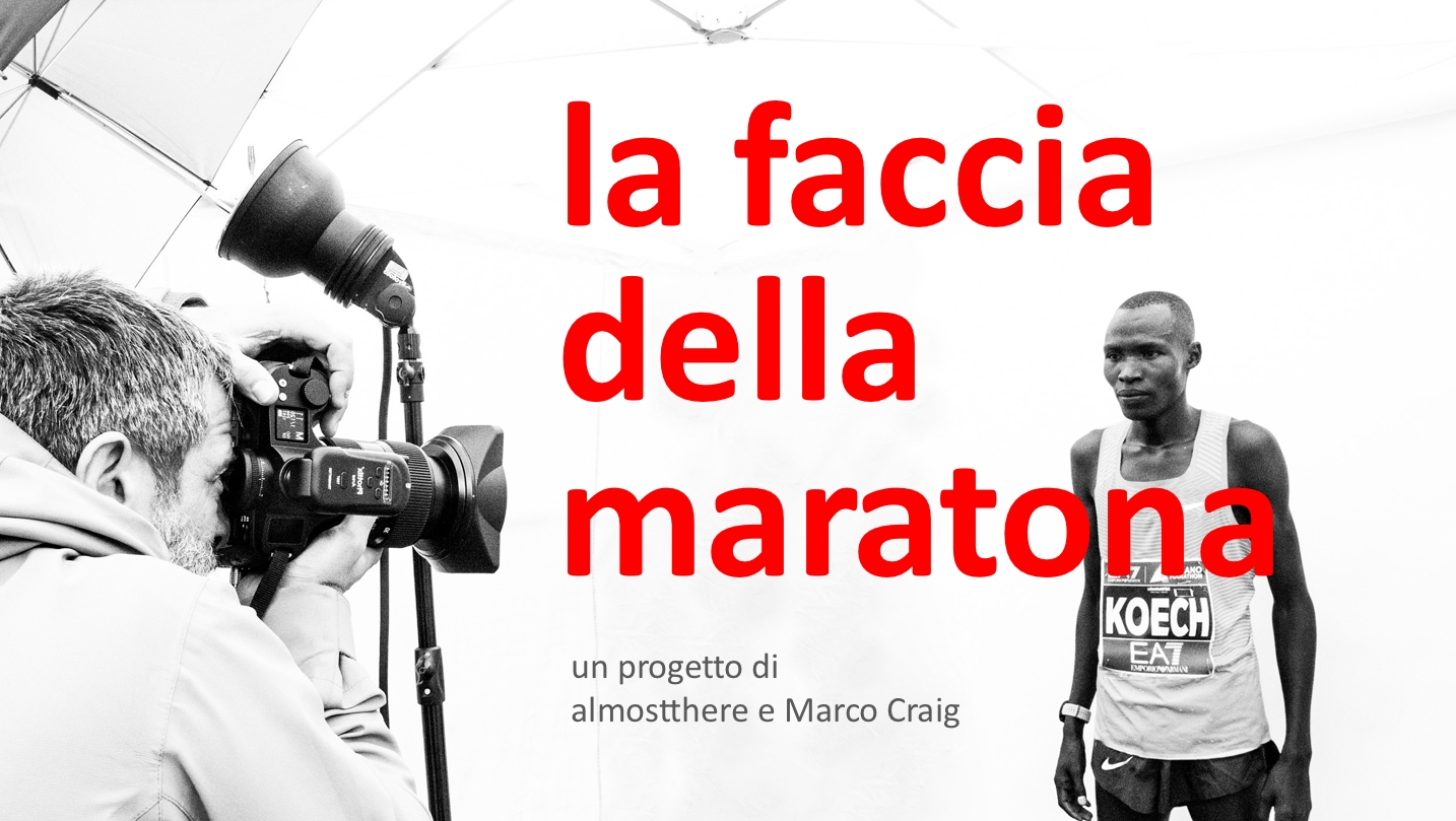 la faccia della maratona